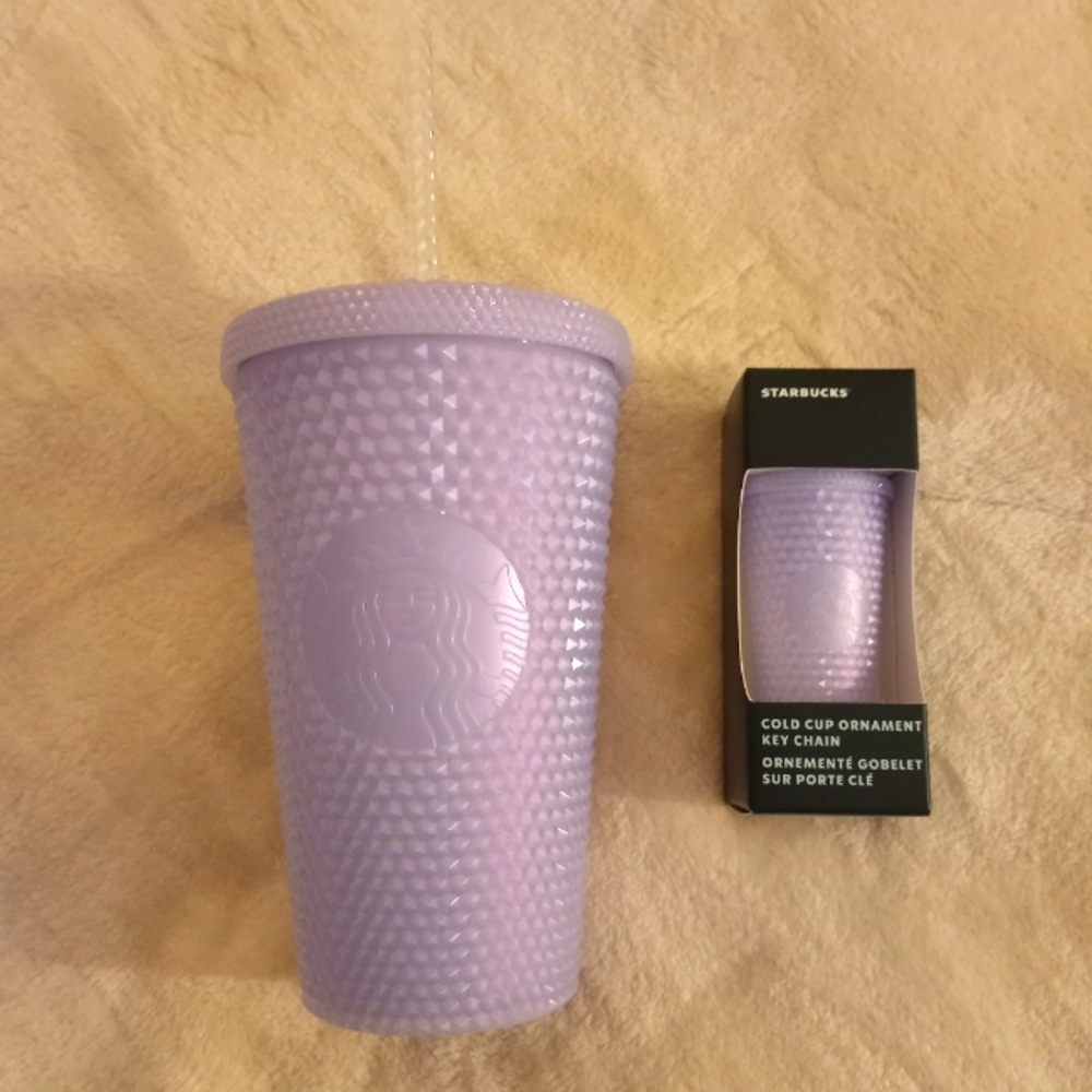 Starbucks Iridescent Studded White Lilac Bundle